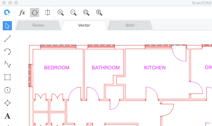 Switching between tabs in Scan2CAD