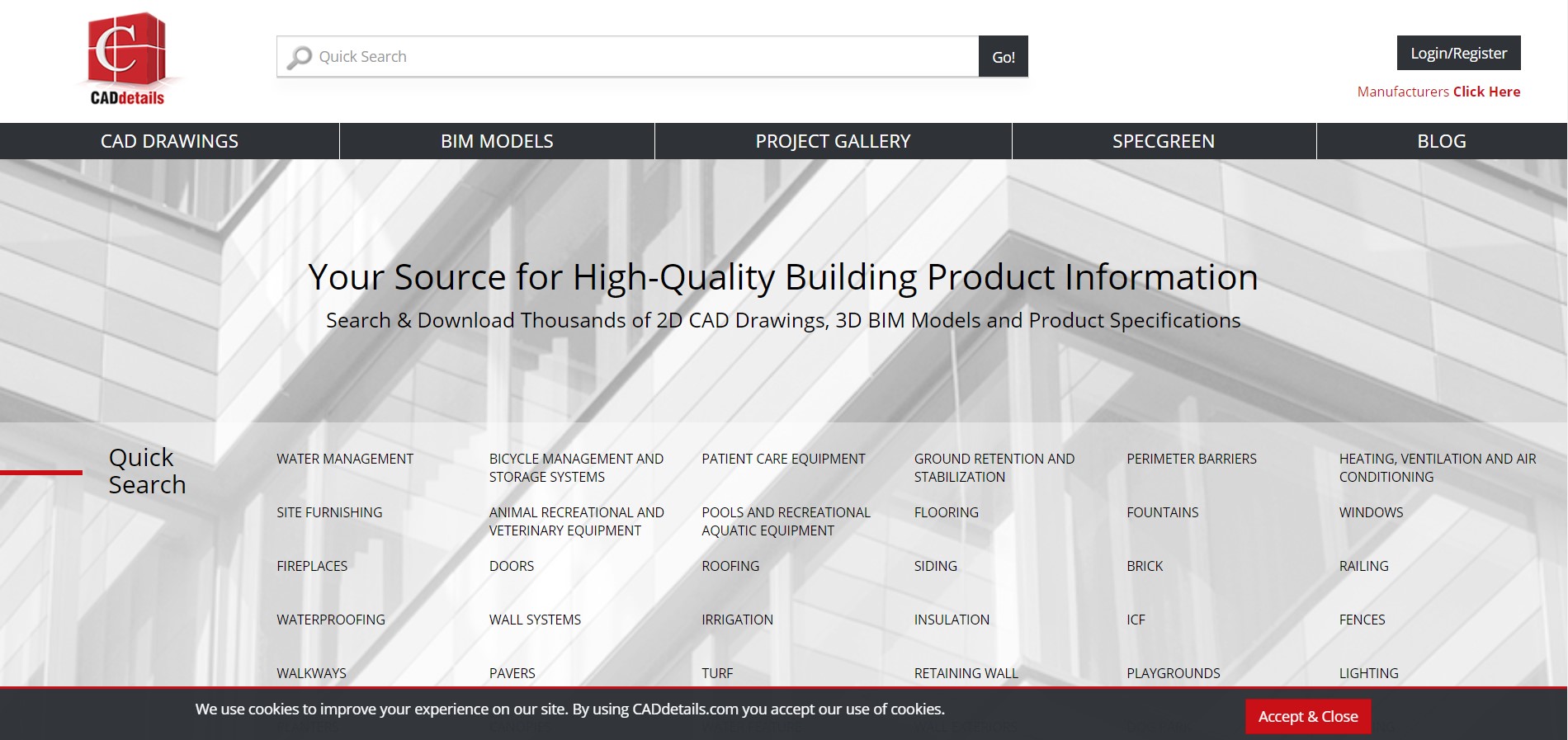 CADdetails website screenshot