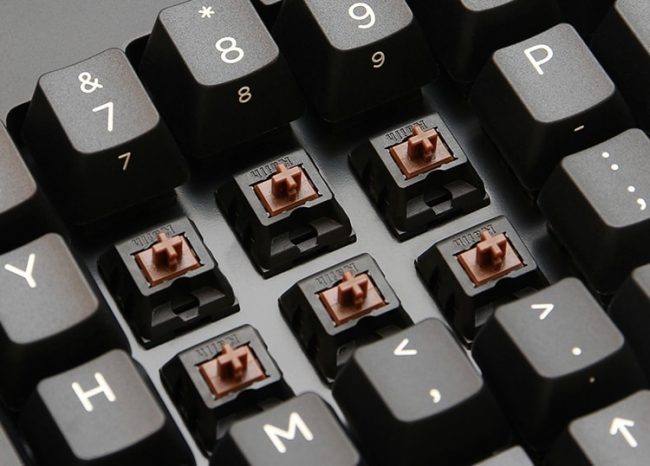 Examples of cherry MX brown key switches