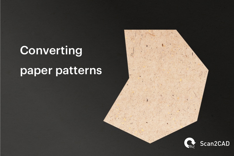 Paper pattern on dark background - Converting paper patterns