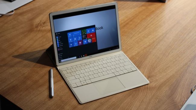 Huawei Matebook running Windows 10