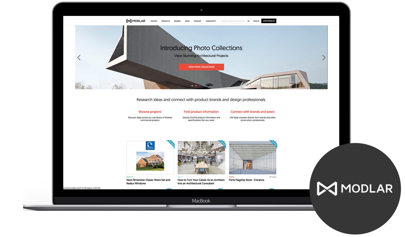 Modlar website screenshot