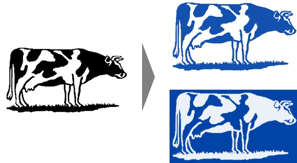 Negate image - raster to vector conversion with Scan2CAD