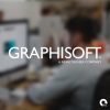 People in office using computers - Graphisoft logo