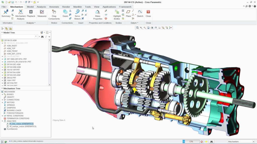Screenshot of PTC Creo