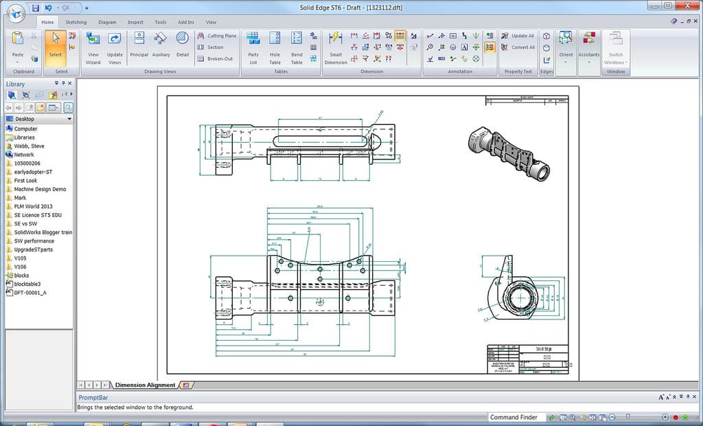 Screenshot of Solid Edge