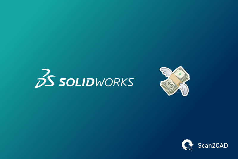 Solidworks logo, money with wings emoji