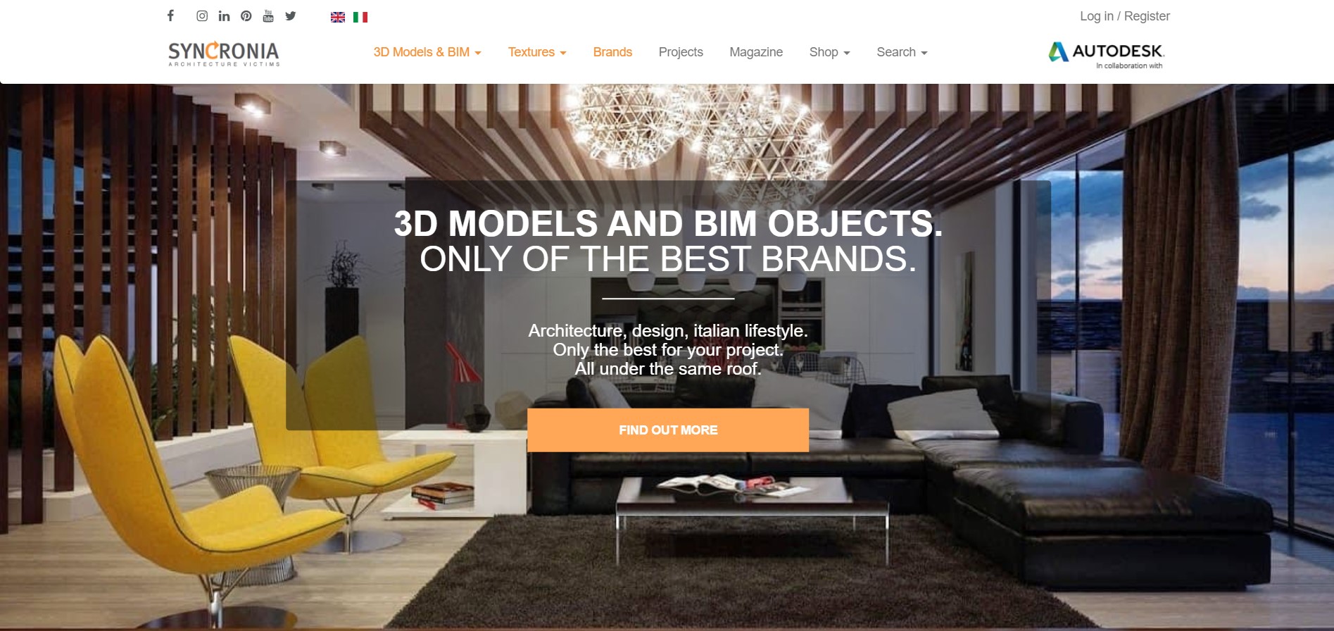 Syncronia website screenshot