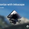 inkscape logo on landscape