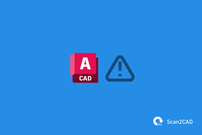 AutoCAD icon error warning