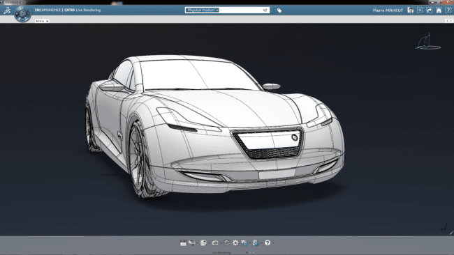 Screenshot of CATIA