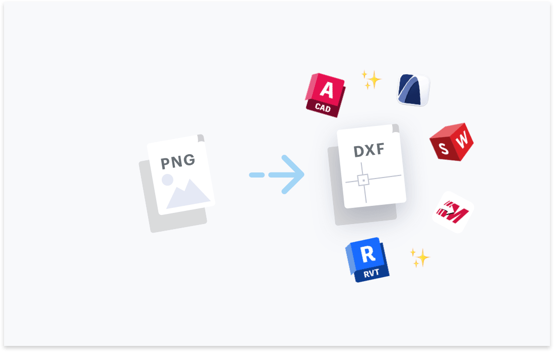 converting PNG to DXF illustration