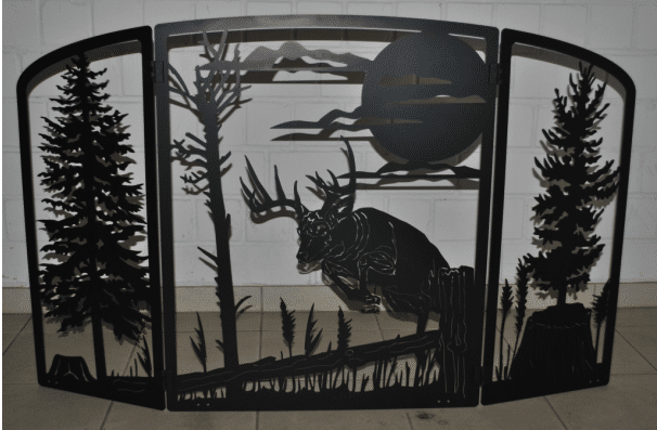 Fireplace Screen Created with Scan2CAD Conversion for CNC