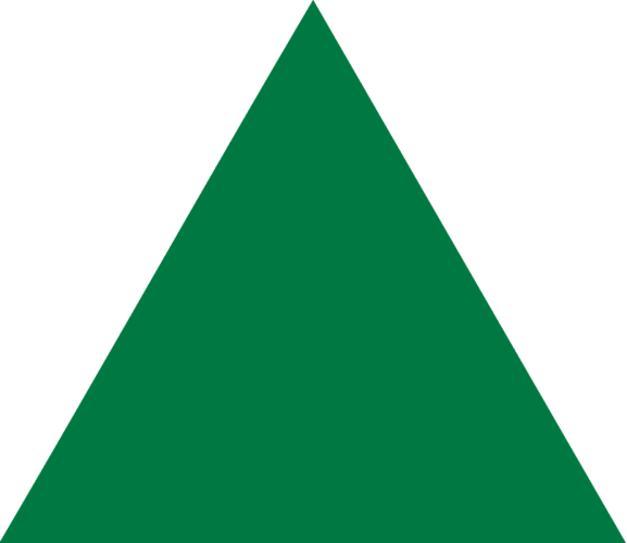 Clipart image of a green triangle