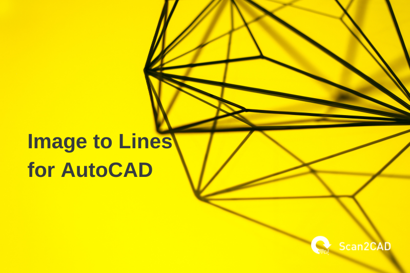 image to lines autocad, yellow black graphics