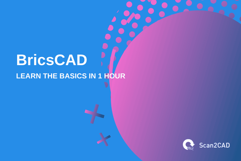 learn bricscad, blue pink gray graphics