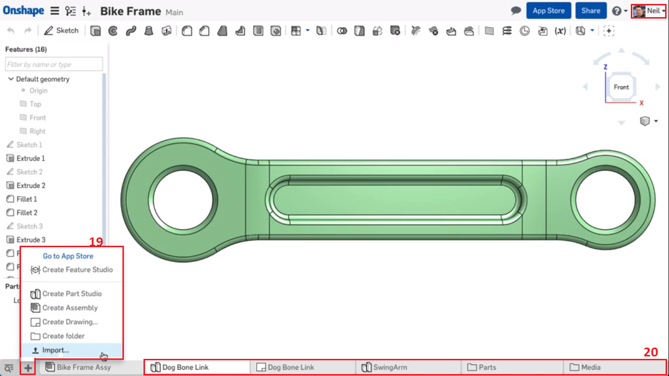 other Part Studio features