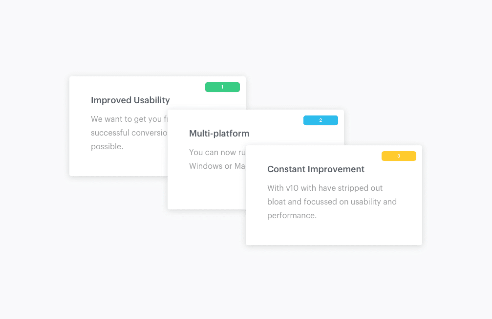 Flash cards with reasons for creating Scan2CAD v10