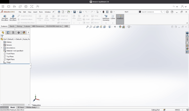 SolidWorks Online User Interface