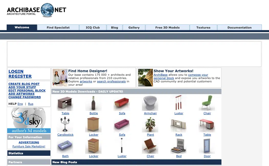 Archibase website screenshot