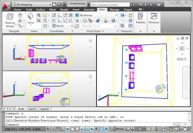 AutoCAD viewports