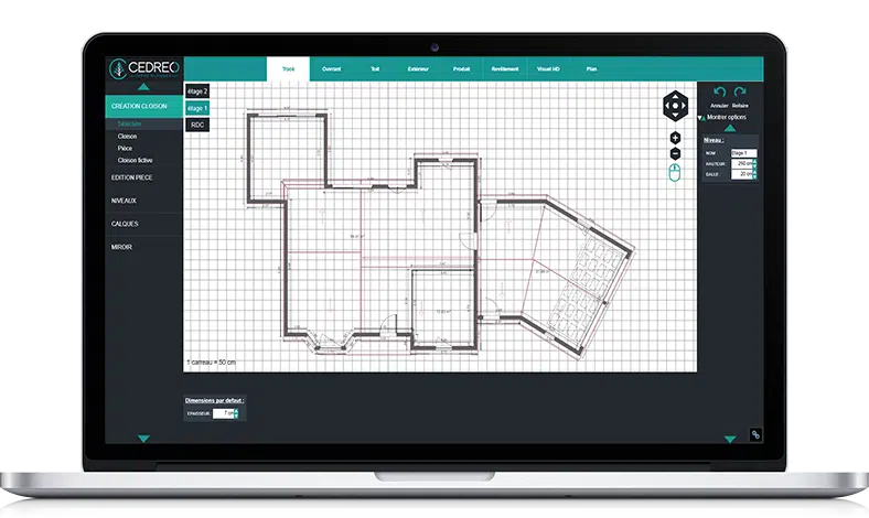 Cedreo CAD software on Macbook