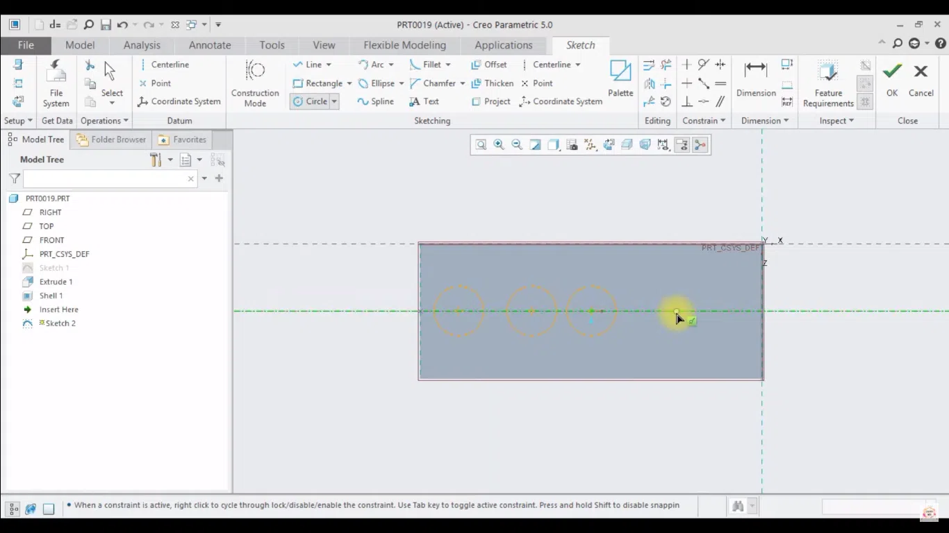Creo Parametric User Interface
