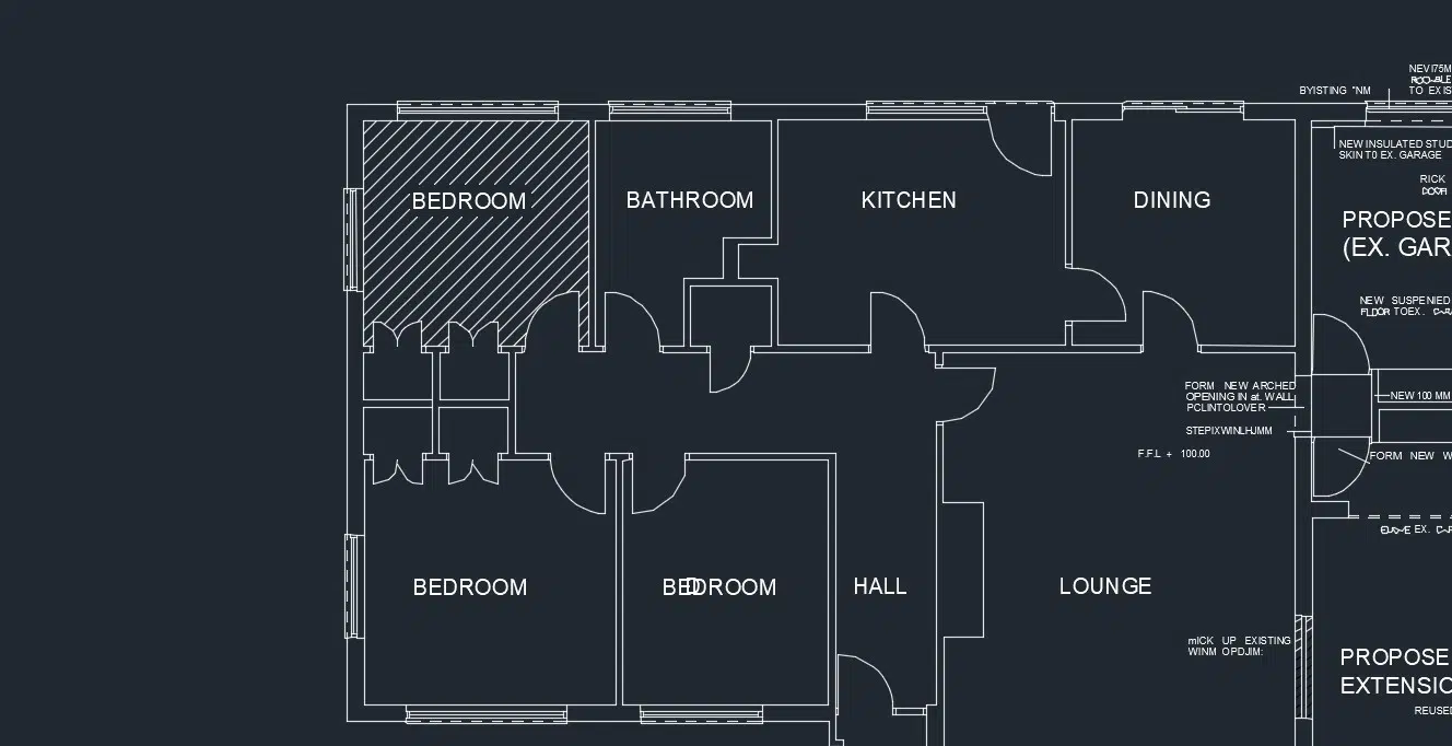 screenshot of vector editing on CAD program
