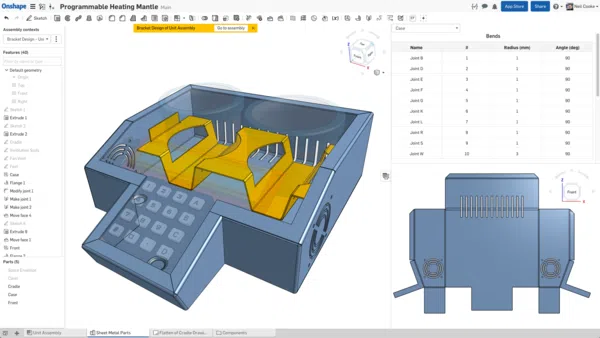 3D modeling in Onshape