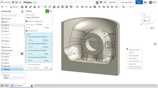 Onshape User Interface