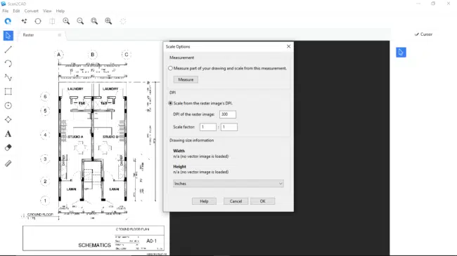 Scale options' dpi approach for raster files
