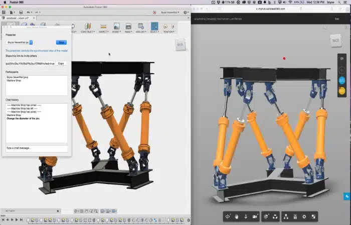 Screenshot of Fusion 360 for Mac