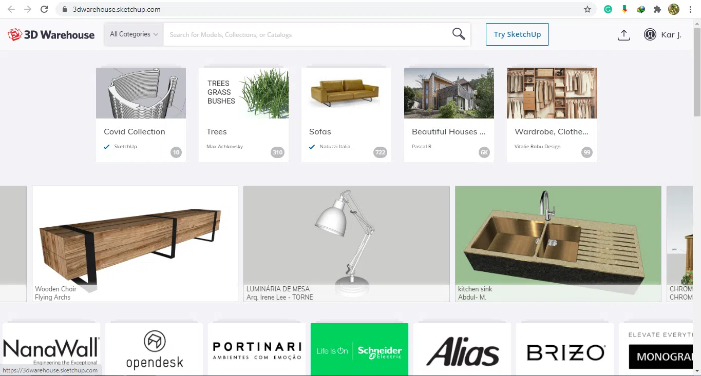 SketchUp 3D warehouse